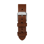 2-Piece Leather Strap, 20mm, Cognac, Parkerized Hardware image