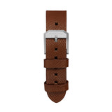 2-Piece Leather Strap, 20mm, Cognac, Parkerized Hardware image