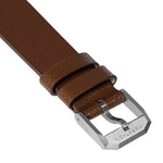 2-Piece Leather Strap, 20mm, Cognac, Brushed Hardware image