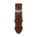 2-Piece Leather Strap, 20mm, Cognac, Brushed Hardware image