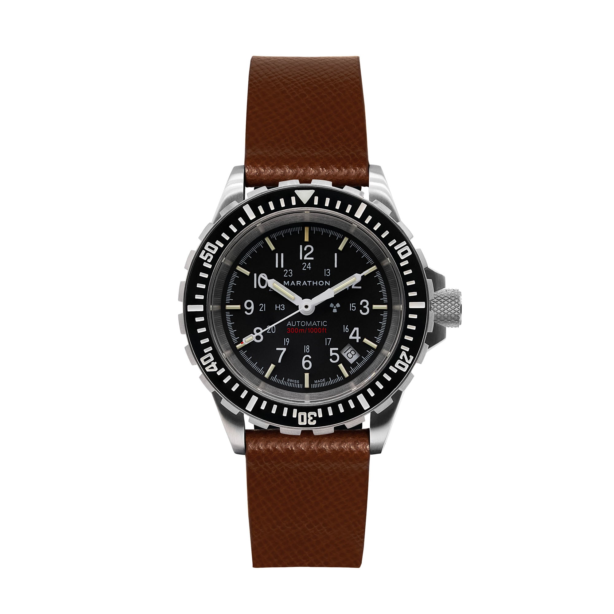 2-Piece Leather Strap, 20mm, Cognac, Brushed Hardware image
