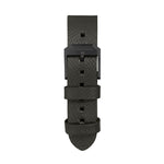 2-Piece Leather Strap, 20mm, Moss Green, Anthracite Hardware