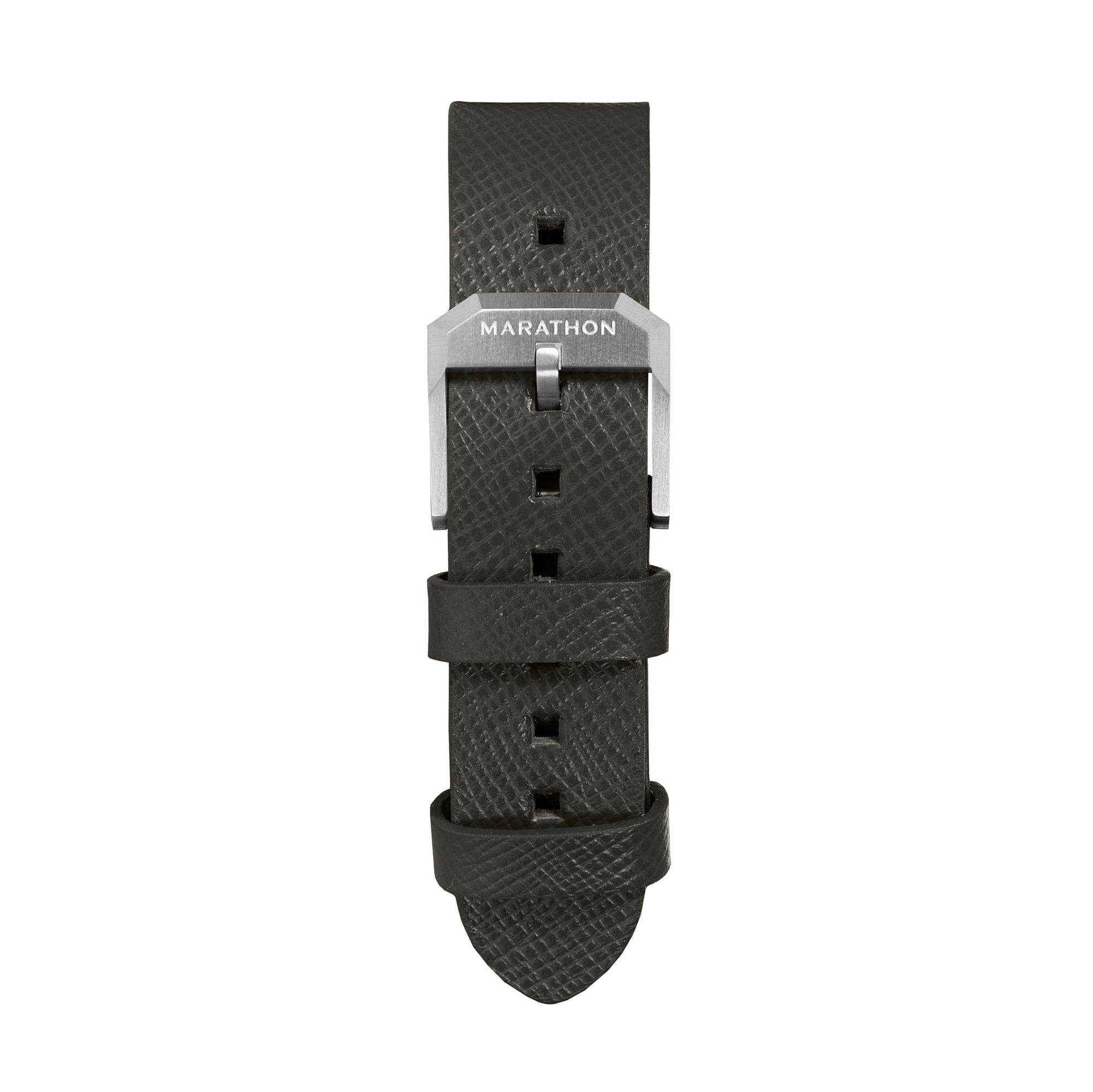 2-Piece Leather Strap, 20mm, Moss Green, Brushed Steel Hardware image