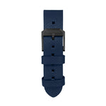 2-Piece Leather Strap, 20mm, Royal Blue, Anthracite Hardware