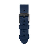 2-Piece Leather Strap, 20mm, Royal Blue, Anthracite Hardware image