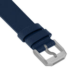 2-Piece Leather Strap, 20mm, Royal Blue, Parkerized Hardware image