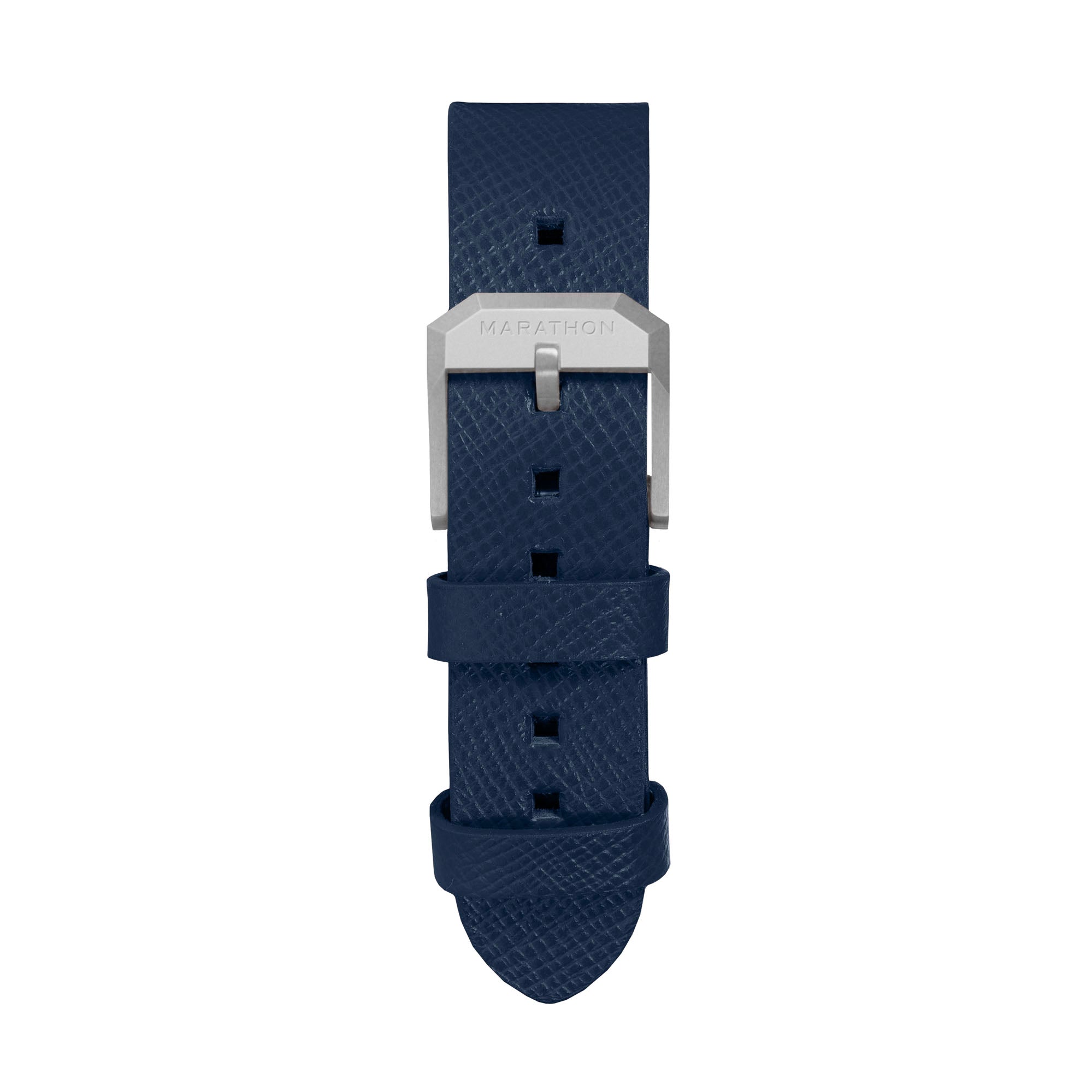 Bracelet en cuir 2 pièces, 20 mm, bleu roi, boucle parkerisée