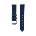 2-Piece Leather Strap, 20mm,  Black, Brushed Hardware image
