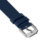2-Piece Leather Strap, 20mm, Royal Blue, Brushed Steel Hardware image