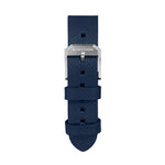 2-Piece Leather Strap, 20mm, Royal Blue, Brushed Steel Hardware image