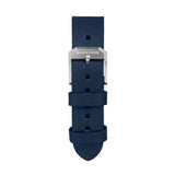 2-Piece Leather Strap, 20mm, Royal Blue, Brushed Steel Hardware image