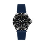 2-Piece Leather Strap, 20mm, Royal Blue, Brushed Steel Hardware image