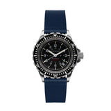 2-Piece Leather Strap, 20mm, Royal Blue, Brushed Steel Hardware image