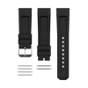 3-teiliges Gummiband-Set, Schwarz, 22mm