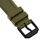 3-Piece Rubber Strap Kit, OD Green, Anthracite, 20mm
