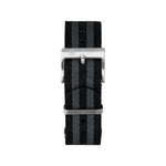 Seat-Belt Weave Nylon DEFSTAN Strap, Black & Grey, 20mm