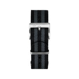 Seat-Belt Weave Nylon DEFSTAN Strap, Black & Grey, 20mm image