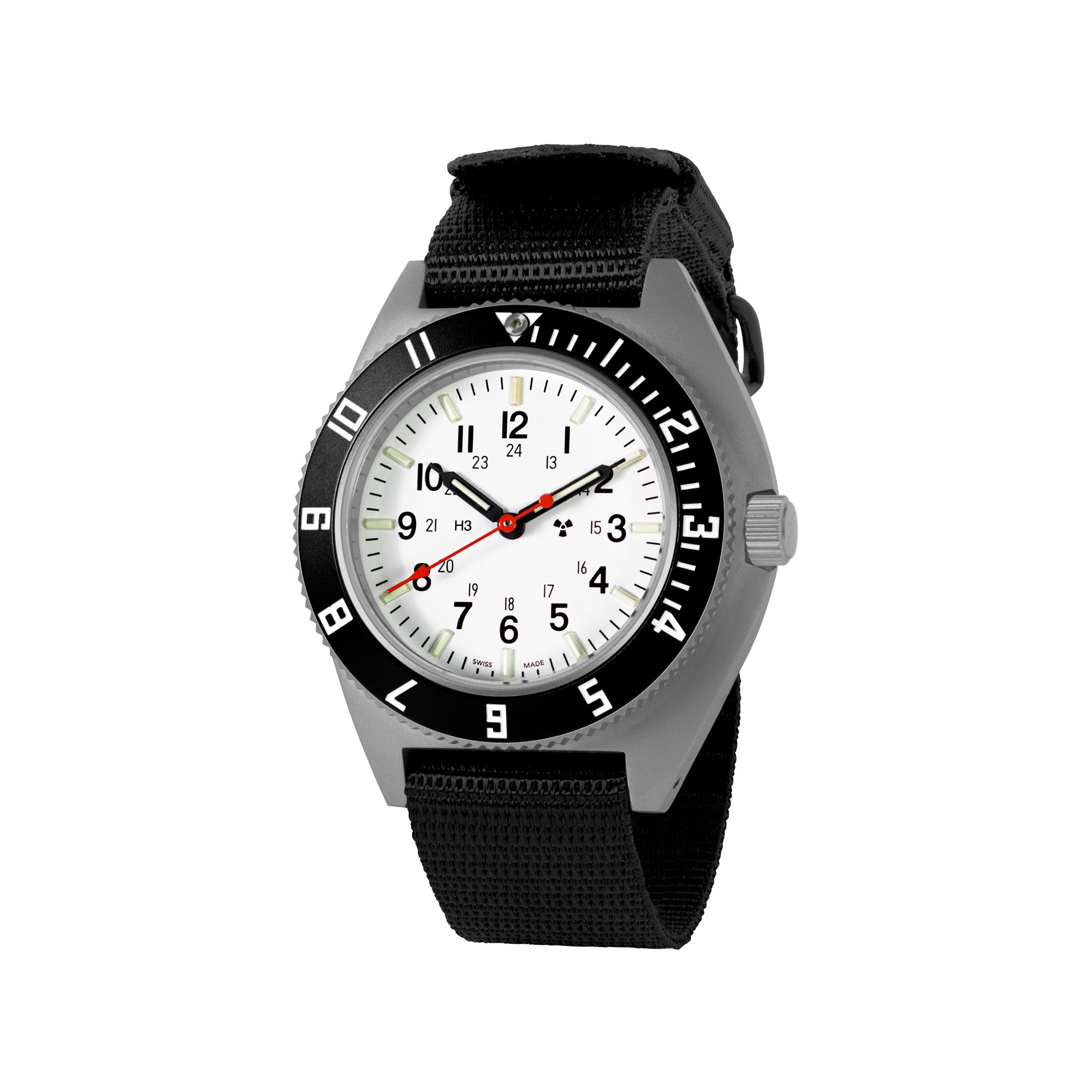 41mm Arctic Steel Navigator (SSNAV) on Ballistic Nylon image