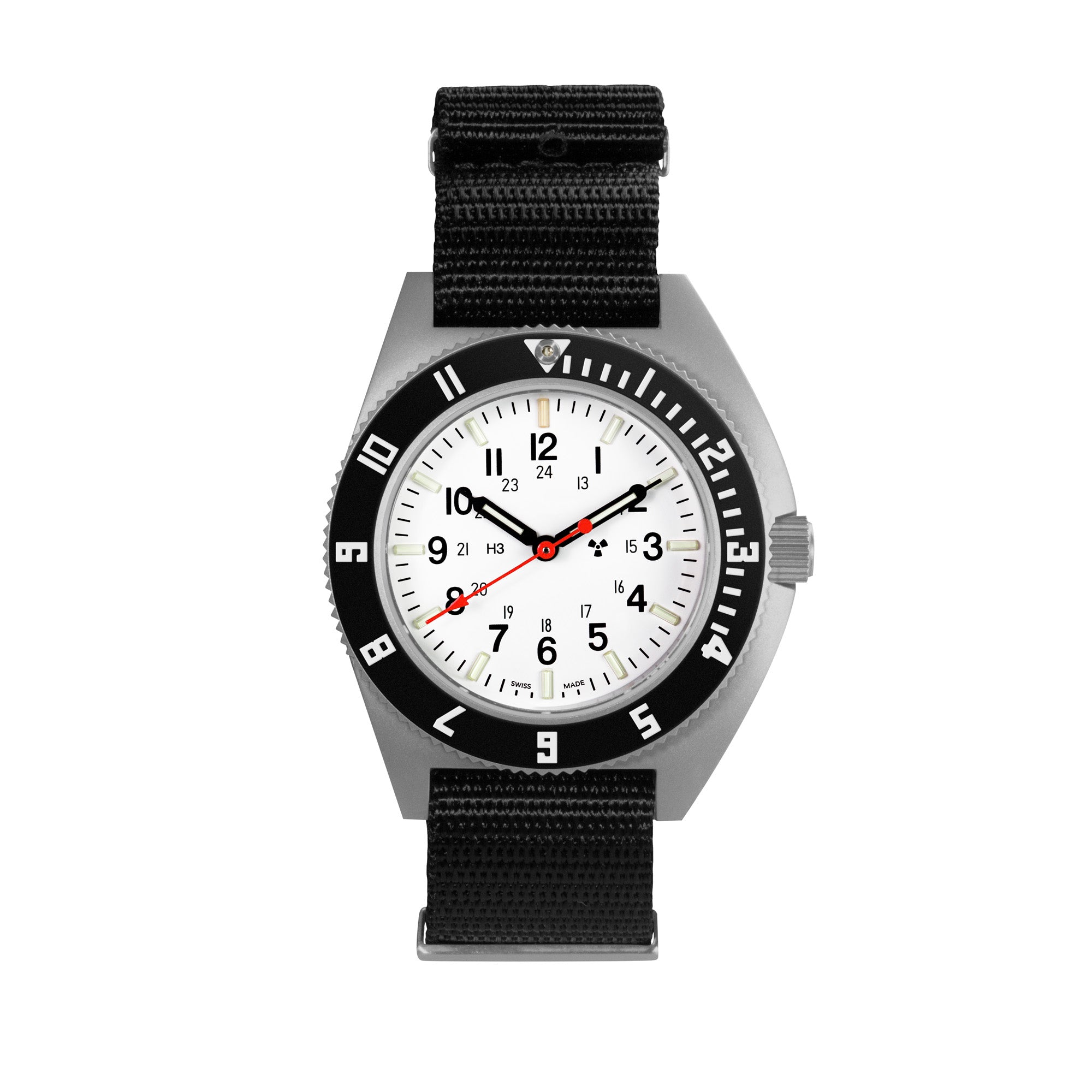 41mm Arctic Steel Navigator (SSNAV) on Nylon DEFSTAN image