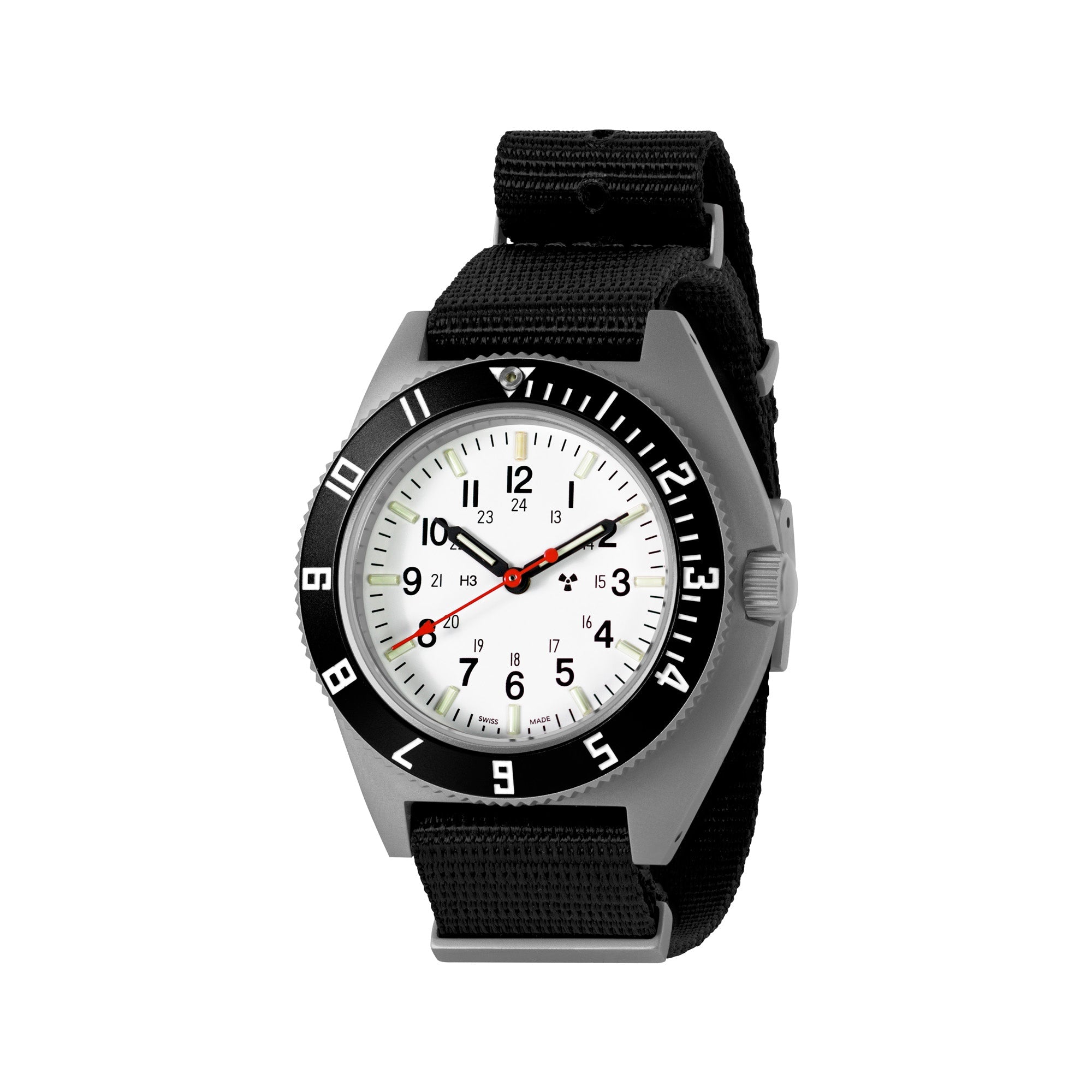 41mm Arctic Steel Navigator (SSNAV) on Nylon DEFSTAN image