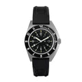 41mm Arctic Steel Navigator (SSNAV) on Black 3-Piece Rubber Strap Kit image