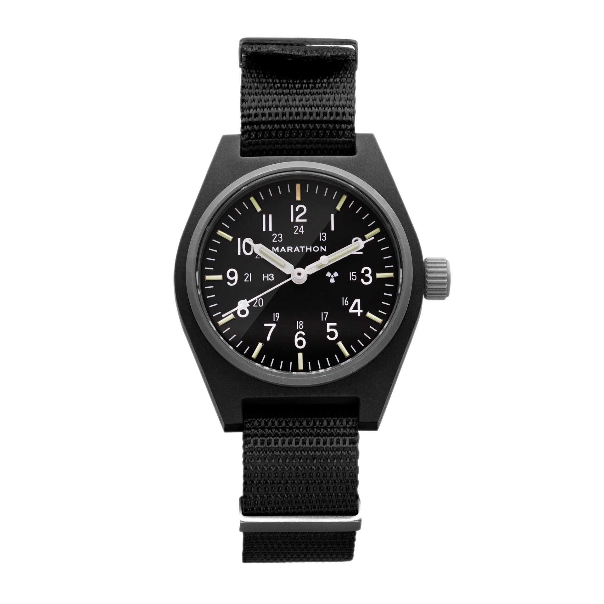 34mm Black General Purpose Mechanical (GPM) – Marathon Watch 