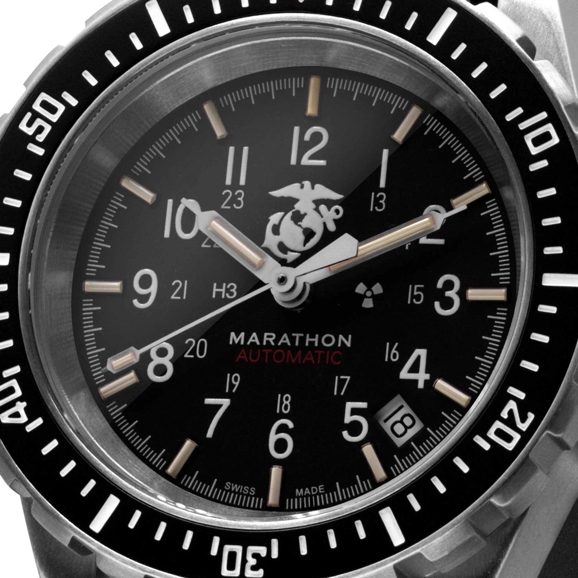 Grande montre automatique de plongée officielle USMC™ (GSAR) de 41mm avec bracelet en acier inoxydable image