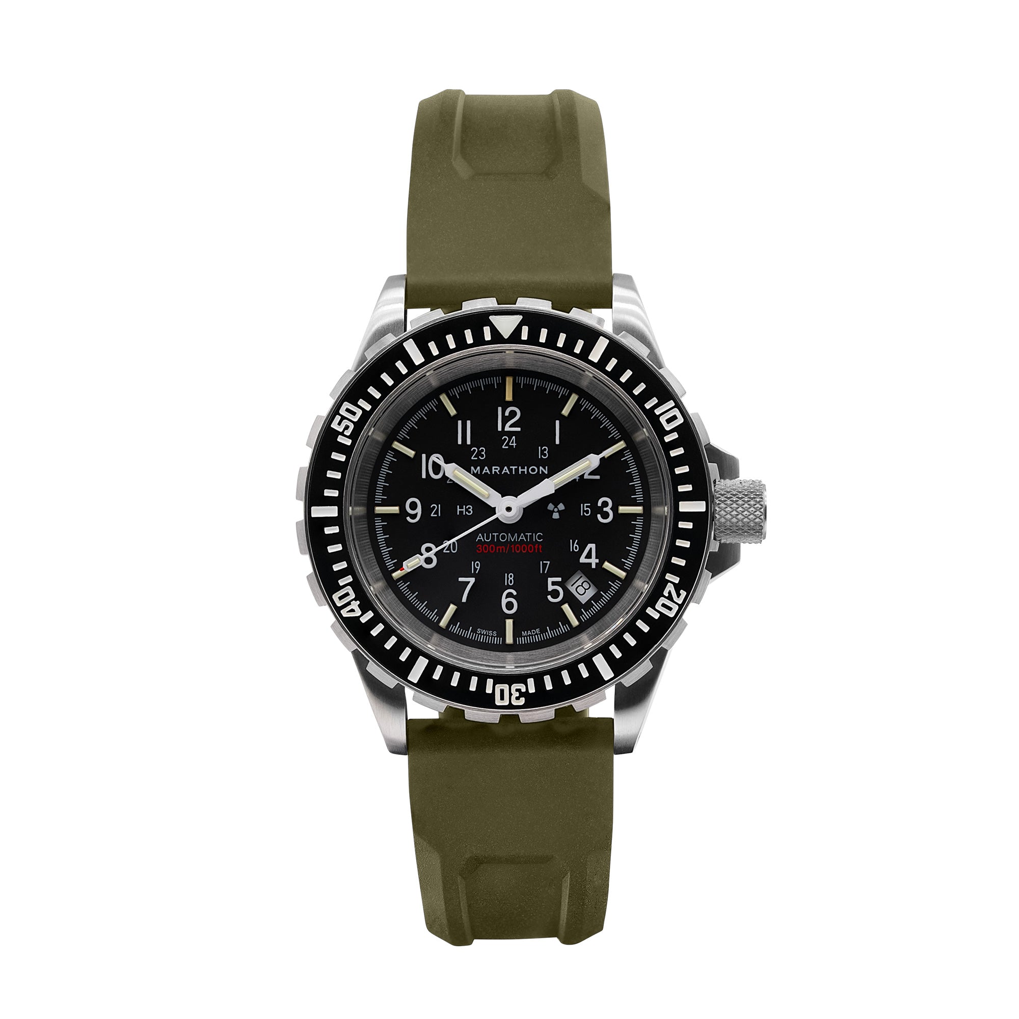 3-Piece Rubber Strap Kit, OD Green, 20mm image