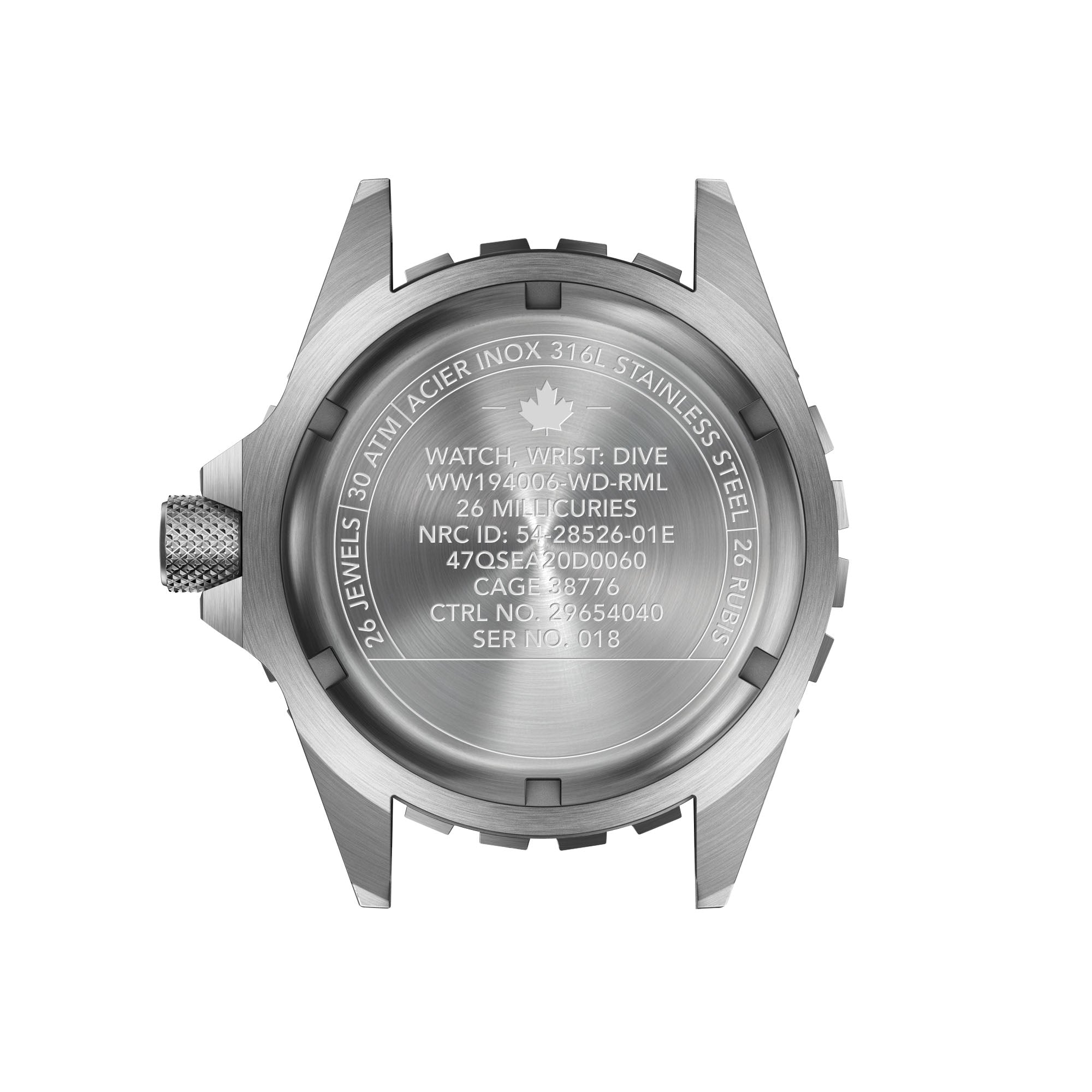 Grande montre automatique de plongée en érable rouge arctique de 41 mm (GSAR) image