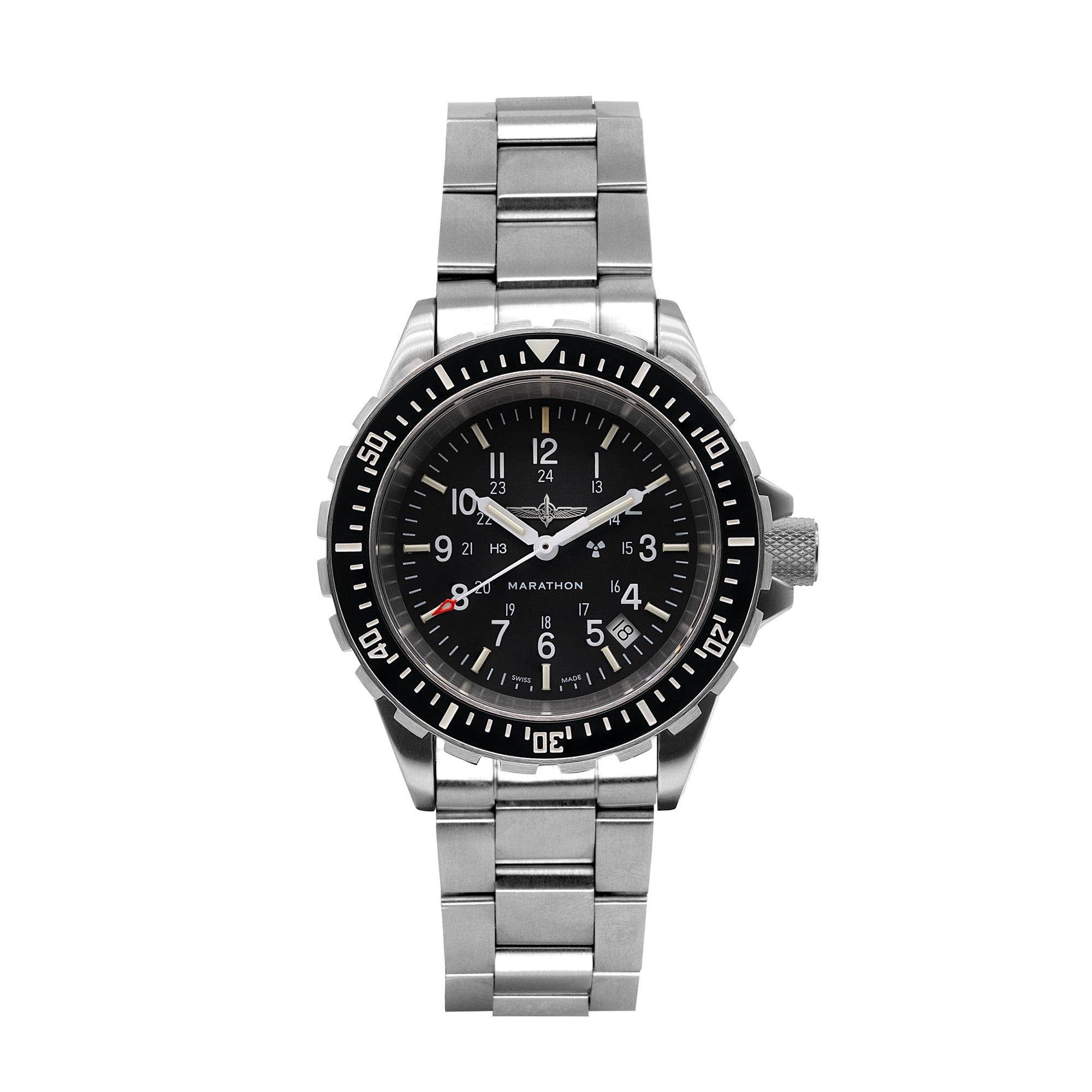 41mm Official Duvdevan Large Diver's Quartz (TSAR) with Stainless Steel Bracelet