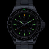 Cuarzo de buzo grande (TSAR) de 41mm con brazalete de acero inoxidable image