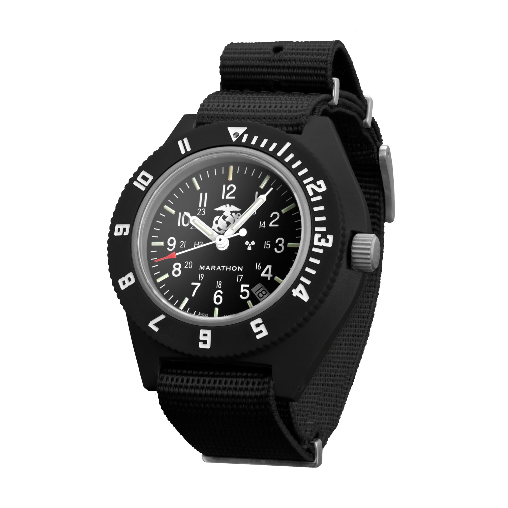 Navegador de piloto oficial del USMC negro de 41mm con fecha (cuarzo) image