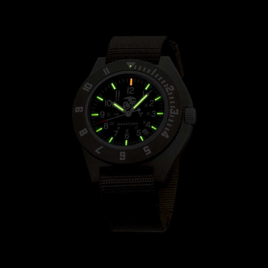 41mm Official USMC Sage Green Pilot's Navigator with Date