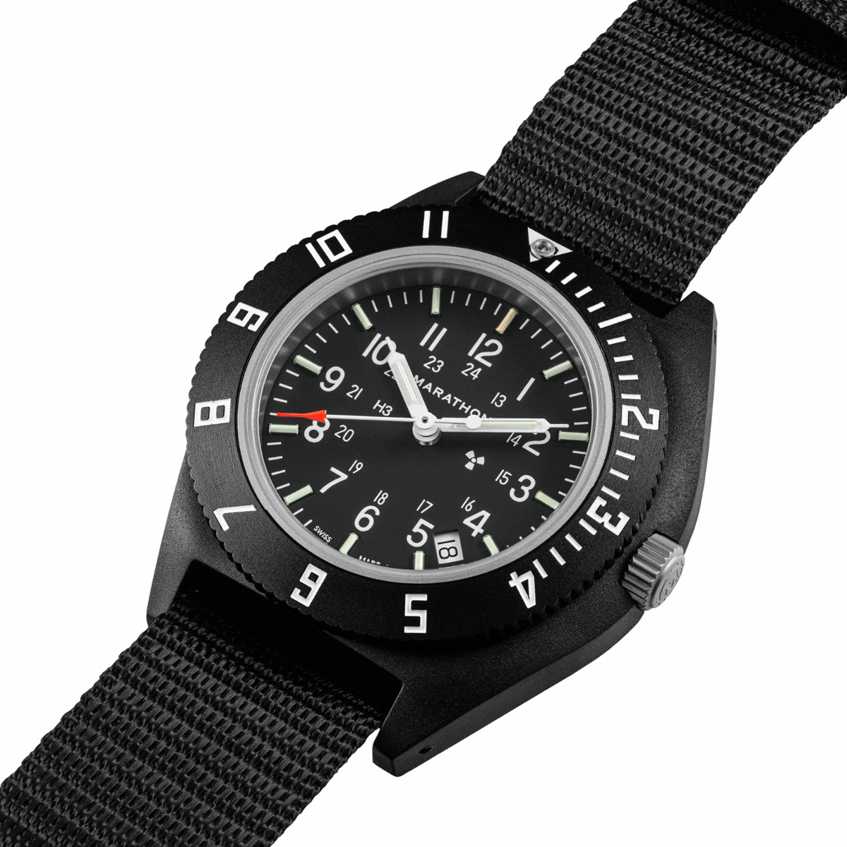 41mm CeraShell Quartz NAV-D on Ballistic Nylon Strap