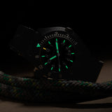 41mm MaraGlo Black Navigator w/ Date (NAV-DM) image