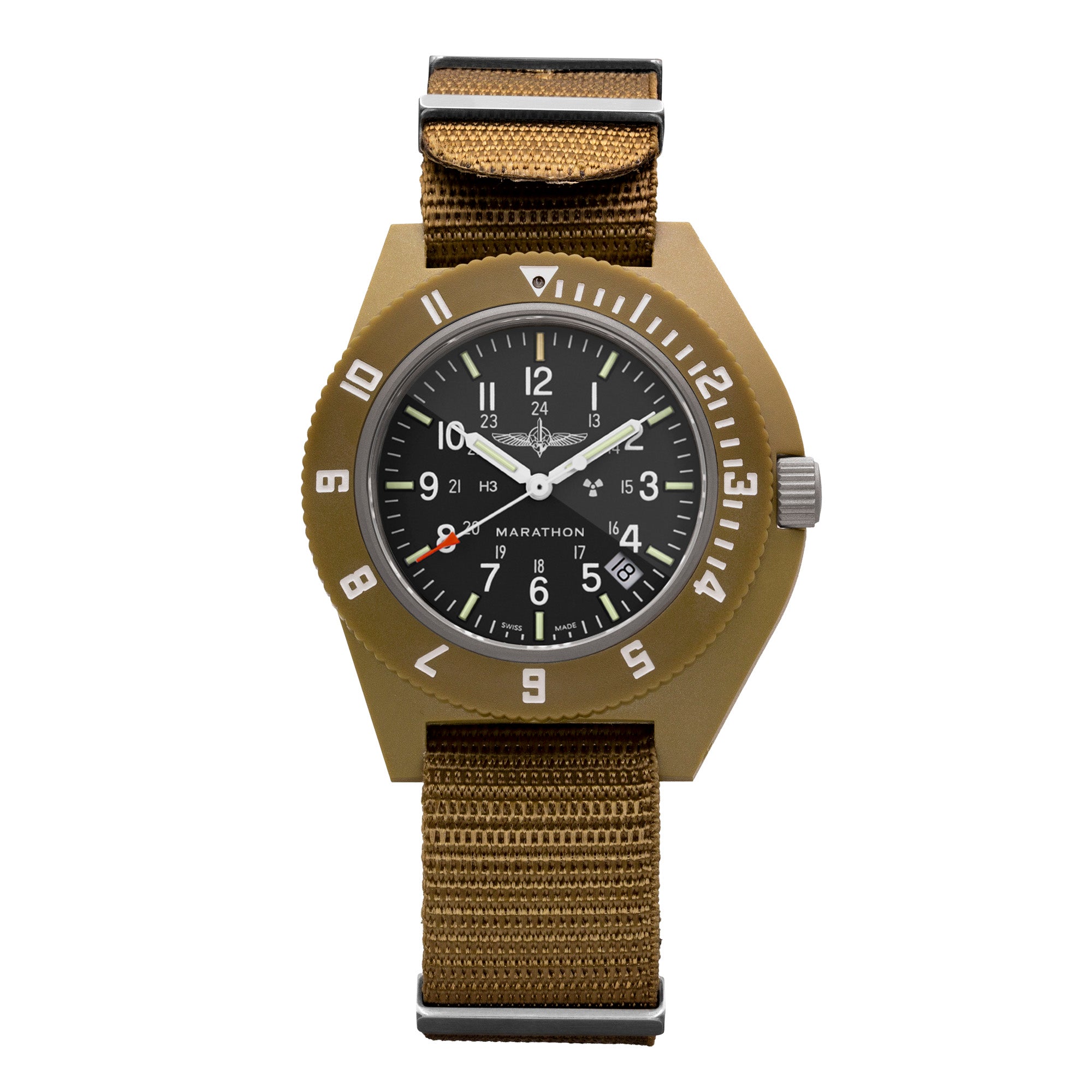 Navegador de piloto oficial Duvdevan Desert Tan de 41mm con fecha (cuarzo) image