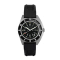 Steel Navigator de 41 mm avec date (SSNAV-D) sur kit de bracelet en caoutchouc noir 3 pièces image