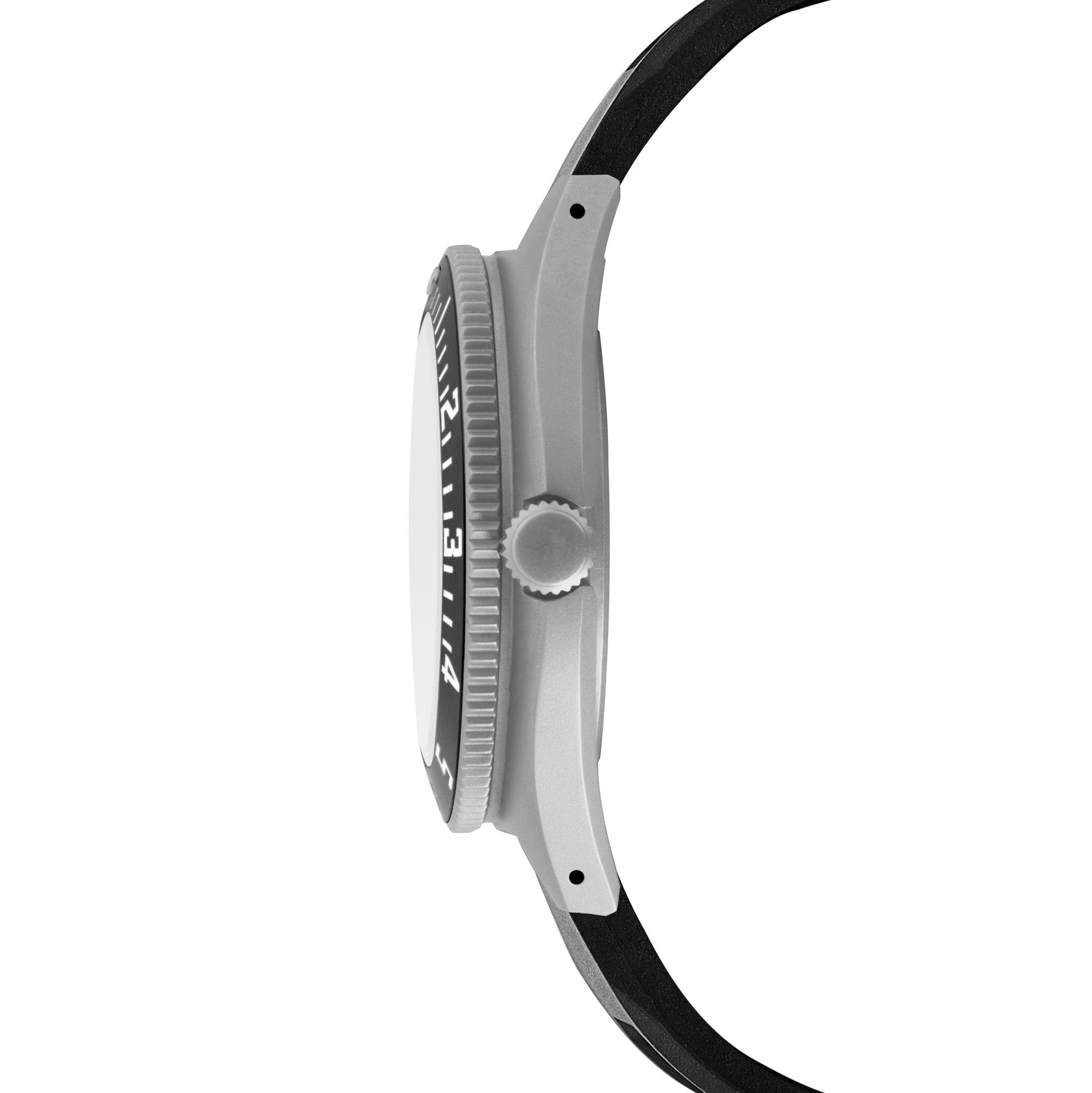 Steel Navigator de 41 mm con fecha (SSNAV-D) y kit de correa de caucho negra de 3 piezas