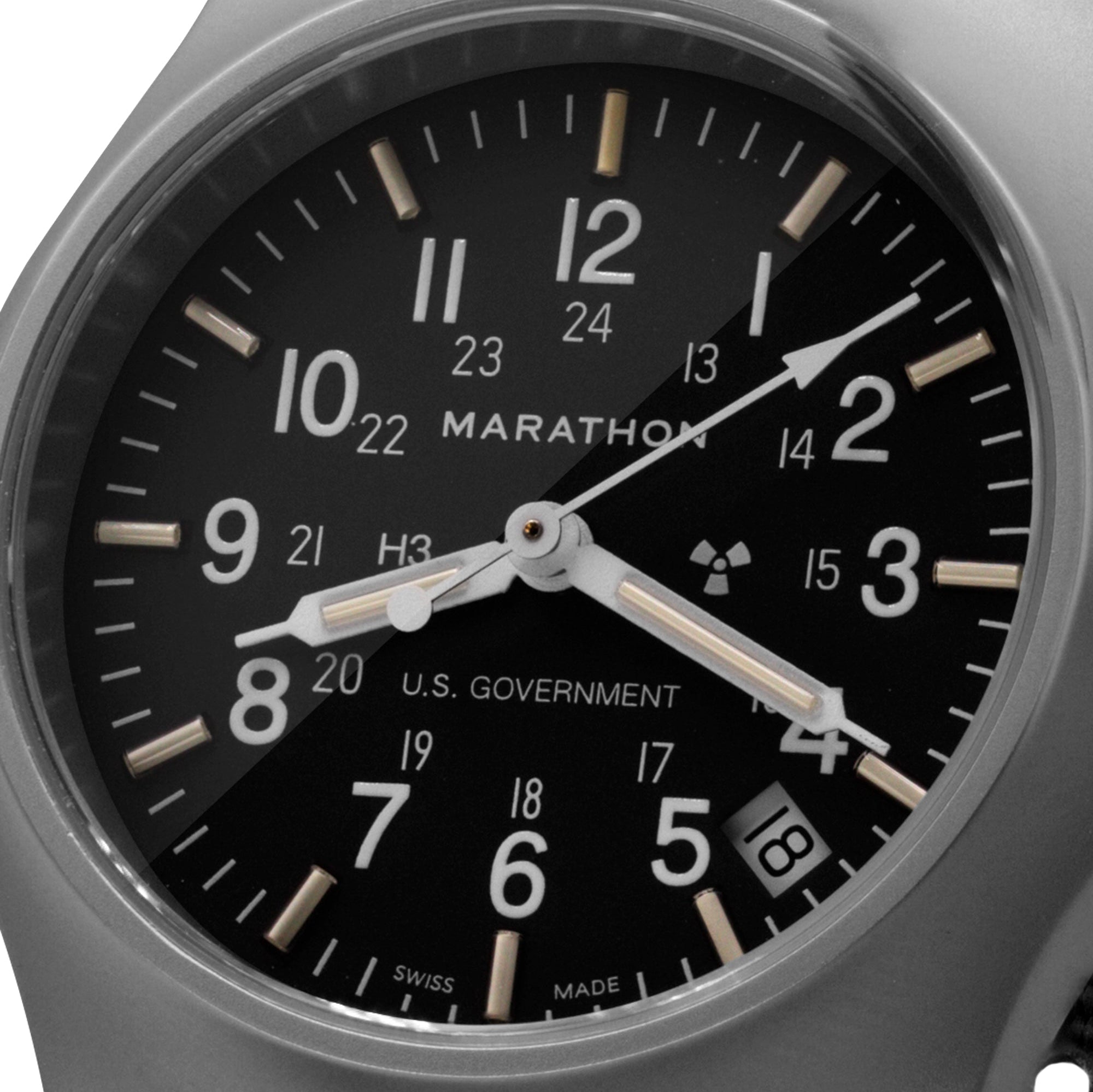 36mm Officer's Quartz w/ Date (GPQ-D) on Nylon DEFSTAN image