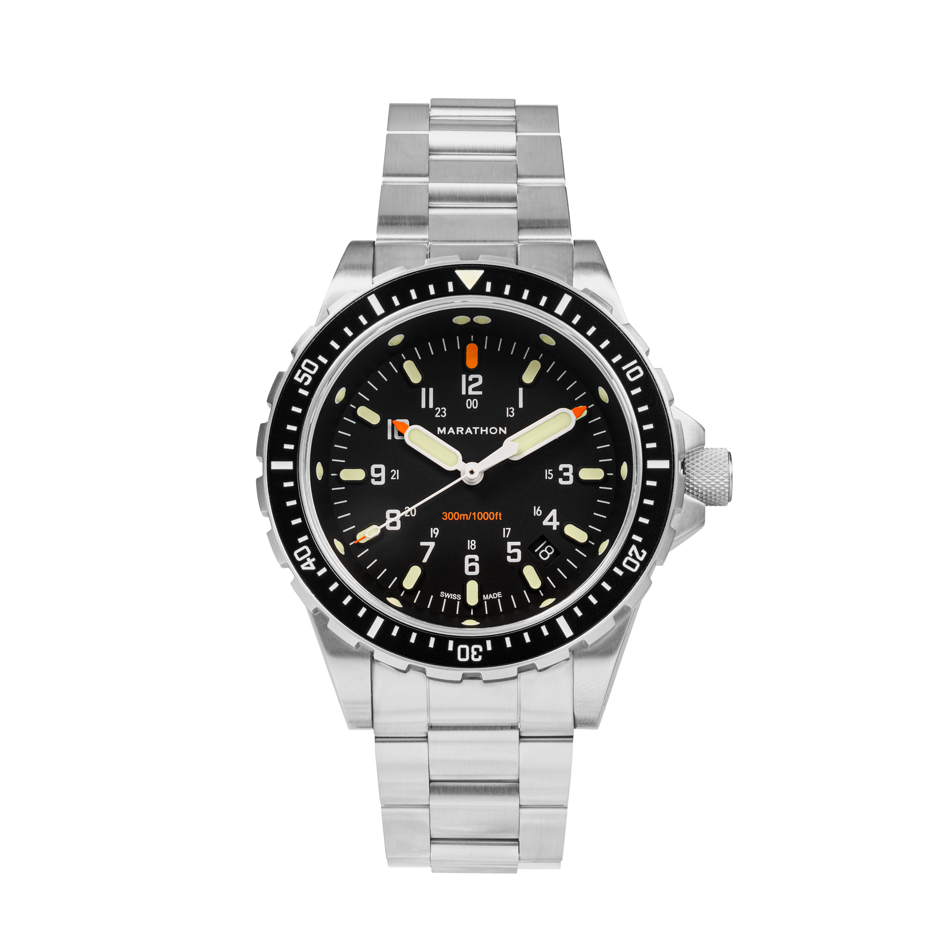 46mm Jumbo Diver's Quartz (JSAR) with Stainless Steel Bracelet