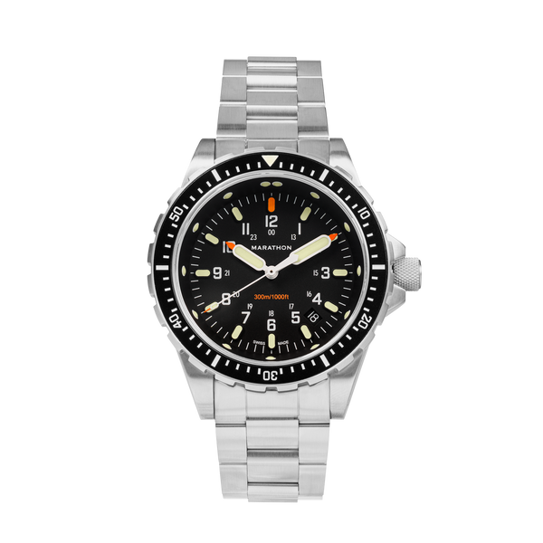 46mm Jumbo Diver's Quartz (JSAR) with Stainless Steel Bracelet
