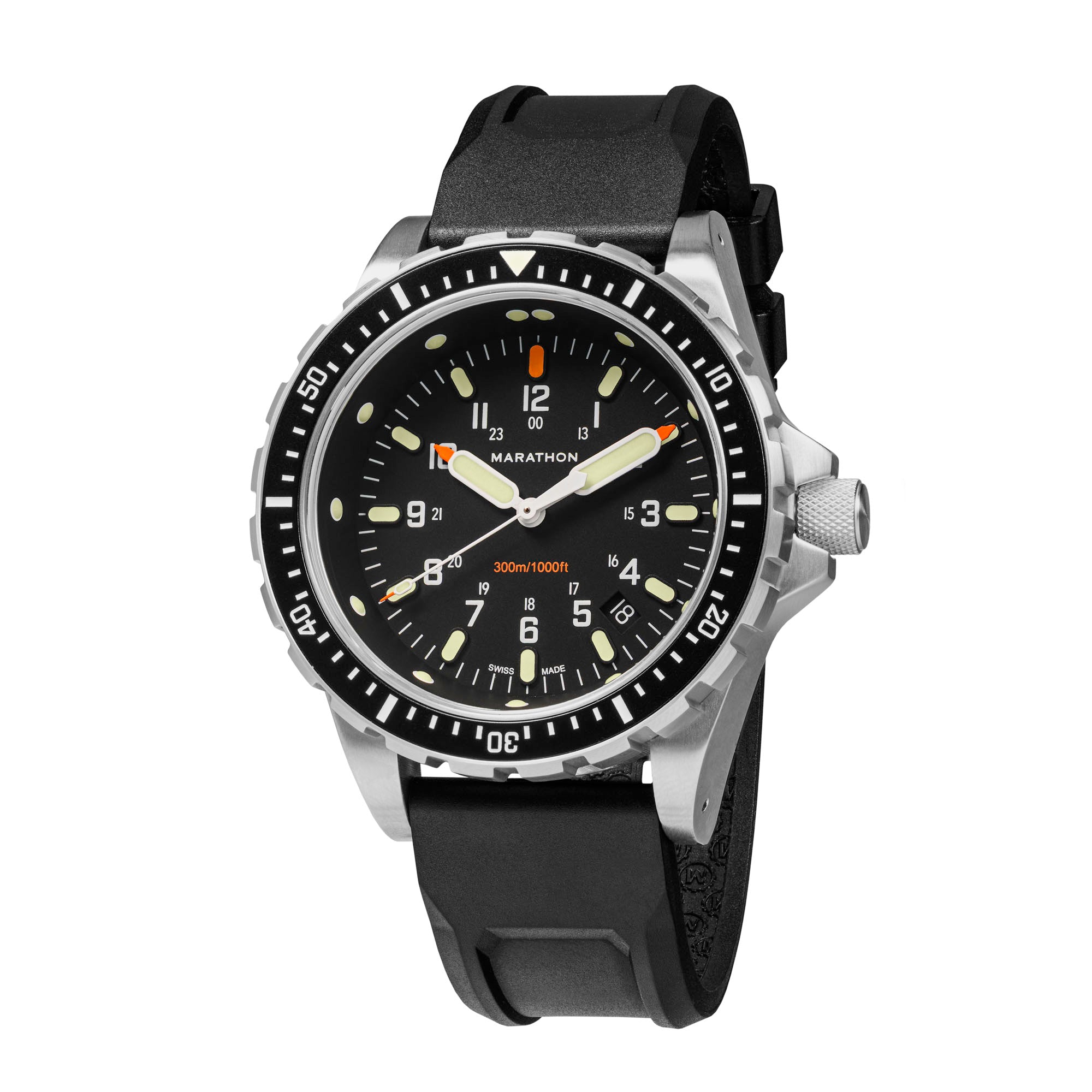 46mm Jumbo Diver's Quartz (JSAR) – Marathon Watch