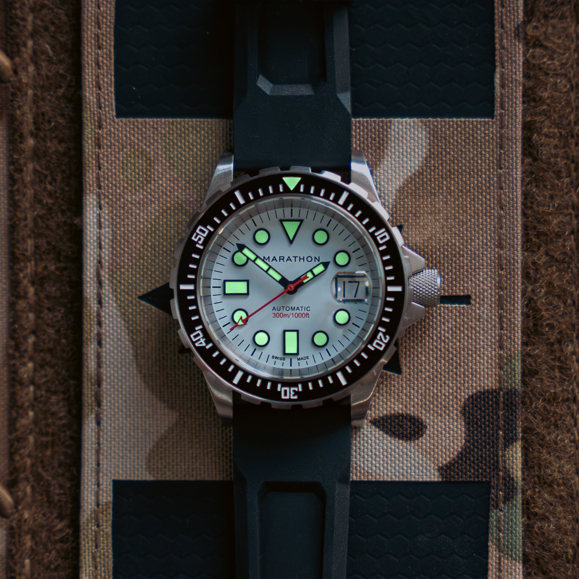 36mm Arctic Original SAR w/ Date on 3-Piece Rubber Strap Kit (OSAR