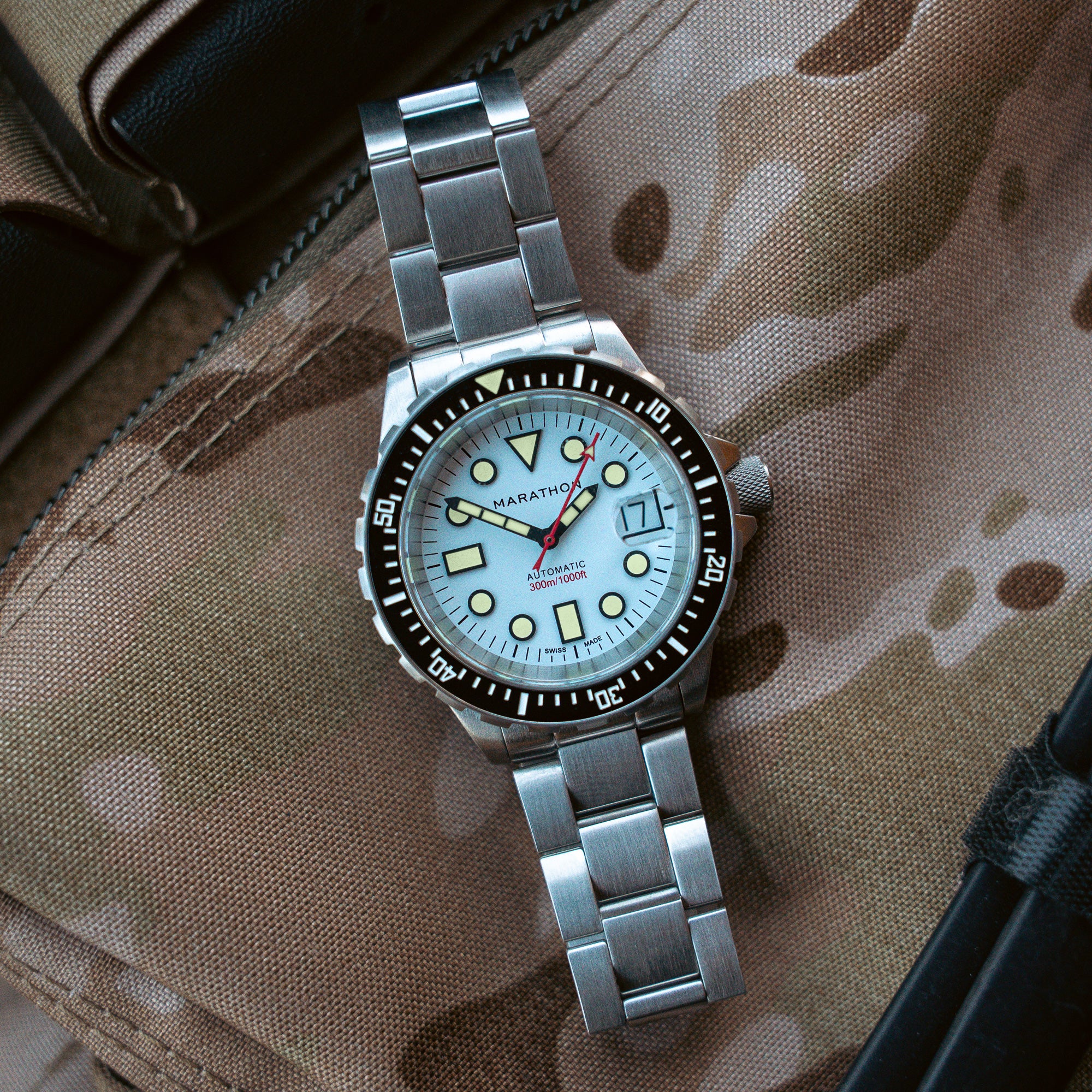 36mm Arctic Original SAR w/ Date with Stainless Steel Bracelet (OSAR-D)