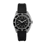 Steel Navigator de 41 mm (SSNAV) sur kit de bracelet en caoutchouc noir 3 pièces image