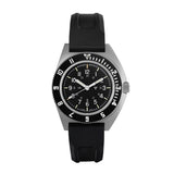 Steel Navigator de 41 mm (SSNAV) sur kit de bracelet en caoutchouc noir 3 pièces image