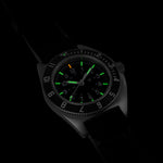 Steel Navigator de 41 mm (SSNAV) sur kit de bracelet en caoutchouc noir 3 pièces image