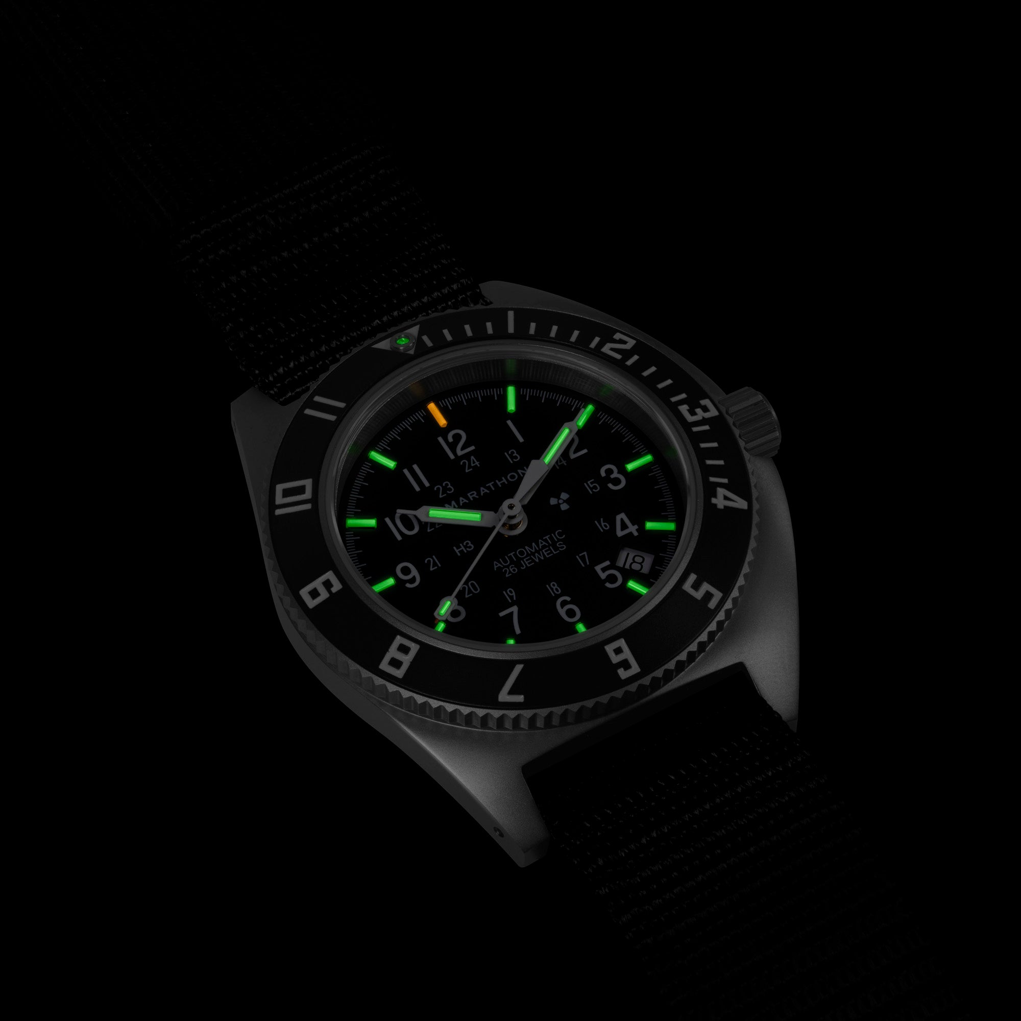 41mm Steel Navigator w/ Date (SSNAV-D) on Ballistic Nylon image