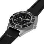 Navigateur en acier de 41 mm avec date automatique (SSNAV-D AUTO) sur kit de 3 bracelets en caoutchouc noir image