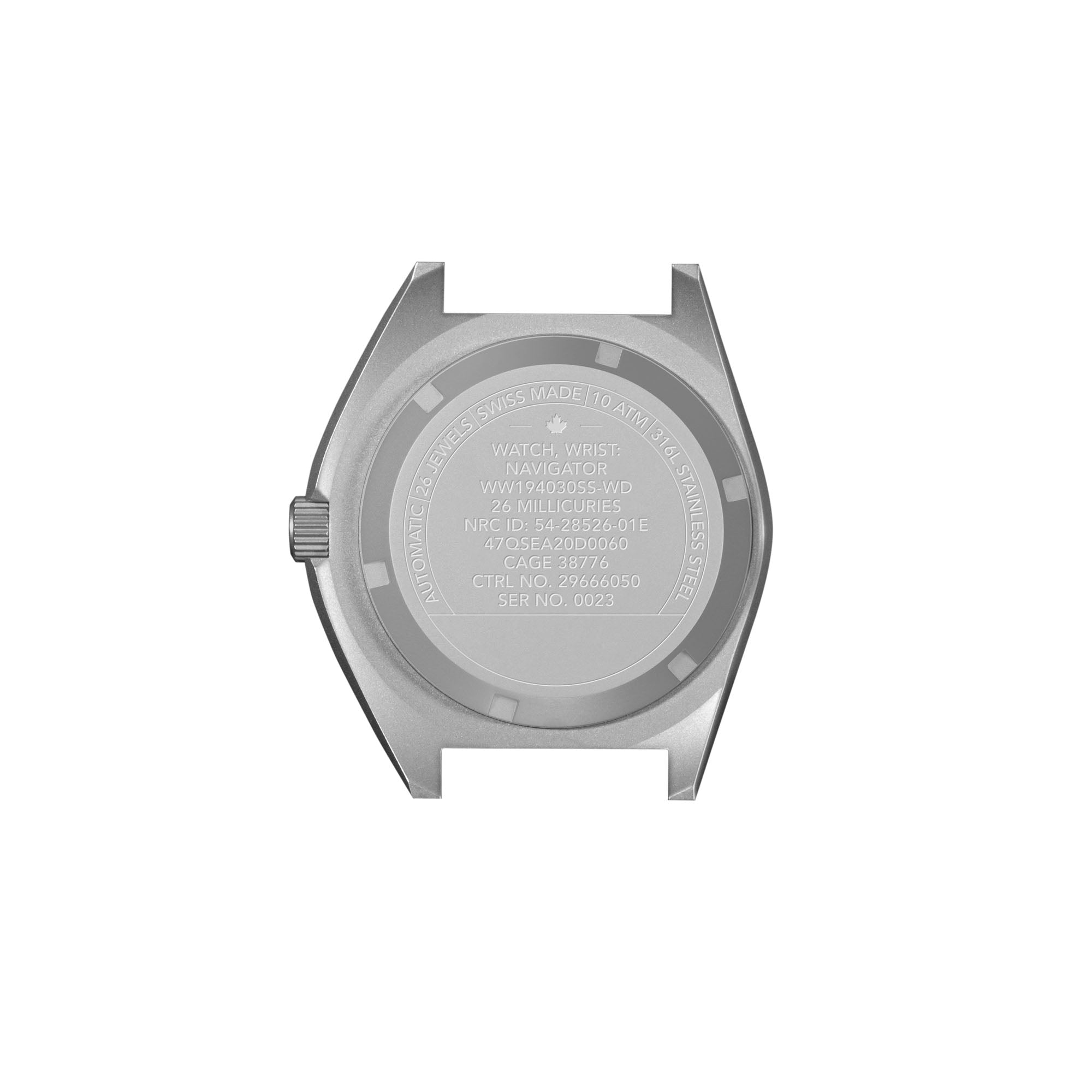 41mm Arctic Steel Navigator w/Date (SSNAV-D) Automatic on